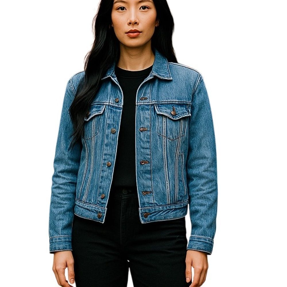 Bill Blass Women’s Blue Jean Jacket Size Medium